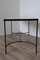 Vintage Coffee Table in Marble and Black Lacquered Metal, 1950 5