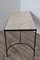 Vintage Coffee Table in Marble and Black Lacquered Metal, 1950 6