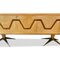 Großes italienisches Sideboard aus Pergament mit Sternbeinen aus Messing, 1950er 13