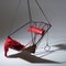 Modern Spacious Leather Swing Chair from Studio Stirling 8