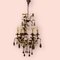 Lámpara de araña italiana vintage de cristal de Murano, años 60, Imagen 8