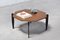 Moderner Italienischer Couchtisch aus Teak & Lackiertem Metall, 1950er 3