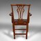 Antike englische Schnitzstühle im Chippendale Stil, 1800, 2er Set 6