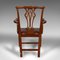 Antique English Carver Chairs in Chippendale Style, 1800, Set of 2 6