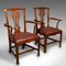 Antique English Carver Chairs in Chippendale Style, 1800, Set of 2 2