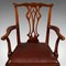 Chaises Carver Antique Style Chippendale, Angleterre, 1800, Set de 2 9