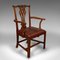 Antique English Carver Chairs in Chippendale Style, 1800, Set of 2 7