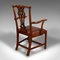Antike englische Schnitzstühle im Chippendale Stil, 1800, 2er Set 8