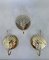 Vintage Sconces in Brass and Glass from Zero Quattro, Italy, 1970s, Set of 3, Image 2