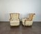 Wood & Fabric Armchairs, Italy, 1960s, Set of 2 6