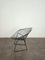 Fauteuil en Métal Émaillé Noir attribué à Harry Bertoia pour Knoll, États-Unis, 1970 3