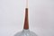 Lámpara colgante danesa vintage de vidrio opalino de Holmegaard, años 60, Imagen 5