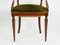 Fauteuil Mid-Century en Bois et Velours Vert, Italie, 1950s 7