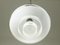 Small Chrome Plated & Opaline Glass Pendant Lamp by Otto Müller for Sistrah Licht Gmbh, 1920s, Image 2