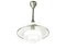 Small Chrome Plated & Opaline Glass Pendant Lamp by Otto Müller for Sistrah Licht Gmbh, 1920s 1