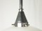 Small Chrome Plated & Opaline Glass Pendant Lamp by Otto Müller for Sistrah Licht Gmbh, 1920s, Image 4