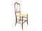Italian Wood & Vienna Straw Chiavari Chair attributed to Fratelli Levaggi, 1950s 3