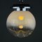 Lámpara colgante grande de cristal de Murano de Mazzega, Italia, años 60, Imagen 9