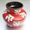 Vase Fat Lava Glaze Rouge et Blanc par J. Emons Sons pour WGP Rheinbach 3
