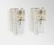 Vintage Glass Sconces, Italy, 1960s, Set of 2 2