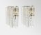 Vintage Glass Sconces, Italy, 1960s, Set of 2 3