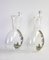 Vintage Glass Jugs with Silver Decorations, Italy, 1970s, Set of 2 4