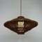 Mid-Century French Rattan & Wicker Pendant, 1960s, Image 4