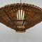 Mid-Century French Rattan & Wicker Pendant, 1960s, Image 10