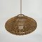 Mid-Century French Rattan & Wicker Pendant, 1960s 12