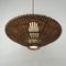 Mid-Century French Rattan & Wicker Pendant, 1960s 14