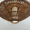 Mid-Century French Rattan & Wicker Pendant, 1960s 13