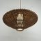 Mid-Century French Rattan & Wicker Pendant, 1960s 5