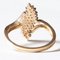 Vintage 14k Yellow Gold and White Gold Brilliant Cut Diamond Ring, 1970s, Image 4