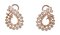 Diamonds, 18 Karat Rose Gold Earrings, Set of 2, Image 3