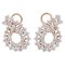 Diamonds, 18 Karat Rose Gold Earrings, Set of 2 1