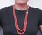 Coral, Diamonds, Rose Gold and Silver Necklace 5