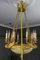 Large Empire Style Alabaster and Bronze 16-Light Chandelier, 1890s 17