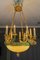 Large Empire Style Alabaster and Bronze 16-Light Chandelier, 1890s 13