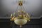 Large Empire Style Alabaster and Bronze 16-Light Chandelier, 1890s, Image 2