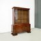 Hungarian Art Deco Wood and Glass Highboard with Shelves, 1930s, Image 18