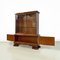 Ungarisches Art Deco Highboard aus Holz & Glas mit Regalen, 1930er 15