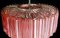 Lámpara de araña de cristal de Murano rosa, 1980, Imagen 13