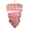 Pink Murano Glass Chandelier, 1980, Image 1