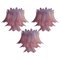 Italian Murano Felci Glass Chandeliers, 1980s, Set of 3, Image 1