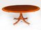 Vintage Oval Tilt Top Dining Table in Mahogany by William Tillman, 1980s 3