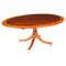 Vintage Oval Tilt Top Dining Table in Mahogany by William Tillman, 1980s, Image 1