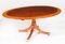 Vintage Oval Tilt Top Dining Table in Mahogany by William Tillman, 1980s 12