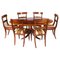 Vintage Dining Table and Chairs by William Tillman, 1980s, Set of 7, Image 1