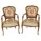 Französische Vintage Louis XV Revival Sessel, 1950er, 2er Set 1