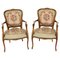 Vintage French Louis XV Revival Armchairs, 1950s, Set of 2, Image 1